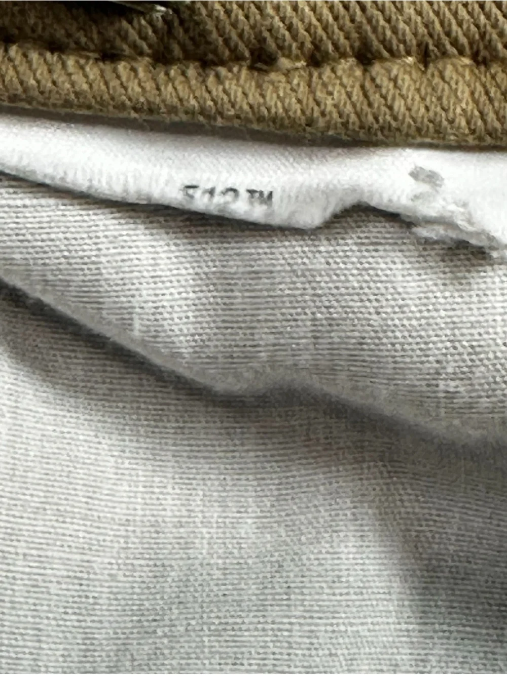 Levi’s 512 Slim Taper Khaki Adjustable Waist Unisex Pants Kids Size 4 Reg